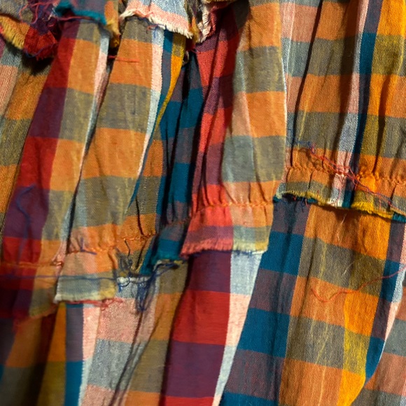 Free People Extra Tropical Plaid Maxi Dress-XS - Picture 6 of 10